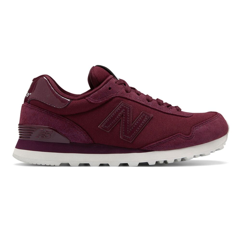 New Balance 515 Low Top Trainers In‎ Deep Wine Suede Shoes Women's Size 11